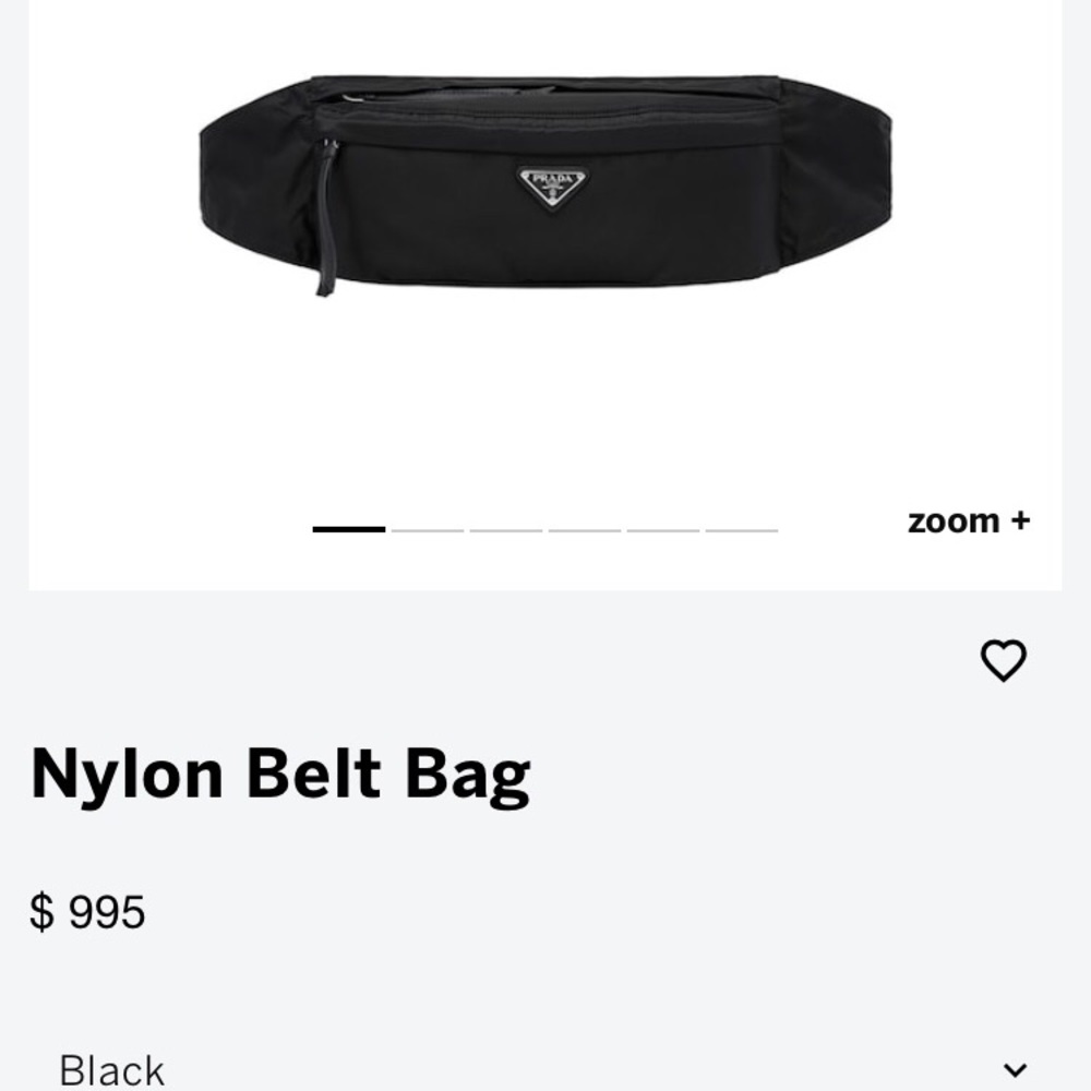 Prada nylon belt bag